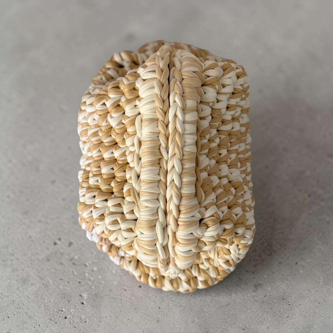 Camel Ivory Clutch, detail view