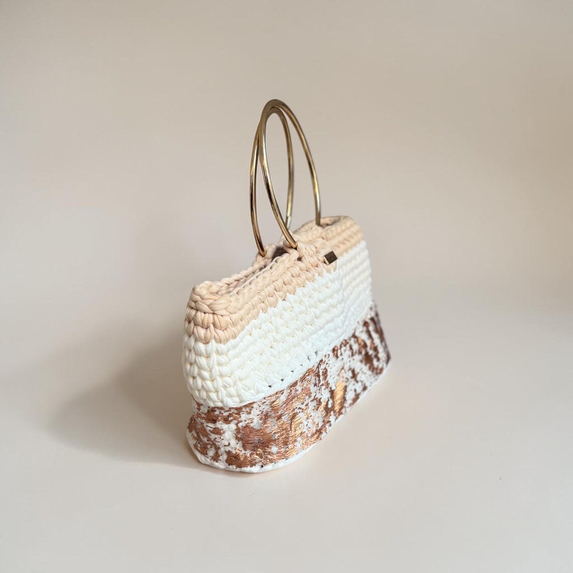 Copper Foil Handbag, side view
