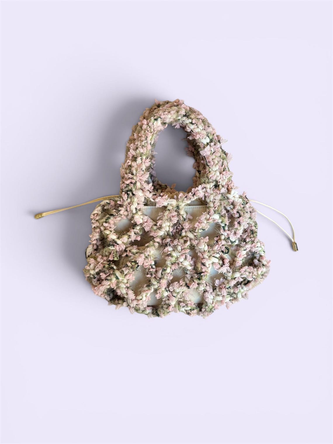 Garden Rose Net Bag, side view