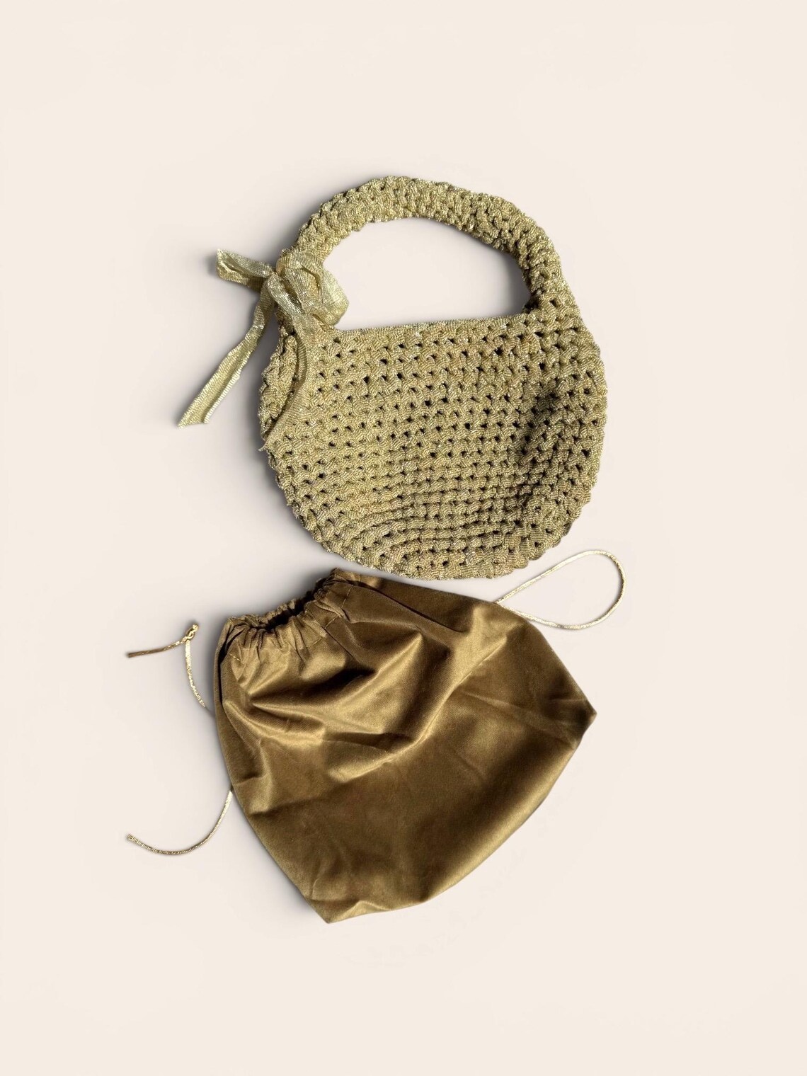 Gold Sparkly Summer Bag, detail view