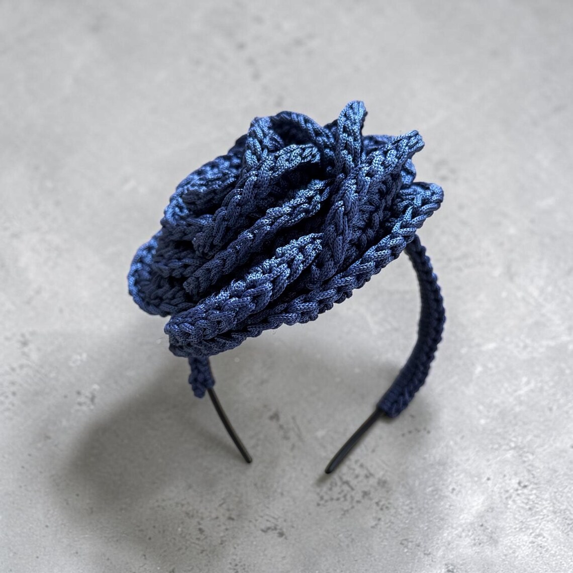 Rose Fascinator Headband, side view
