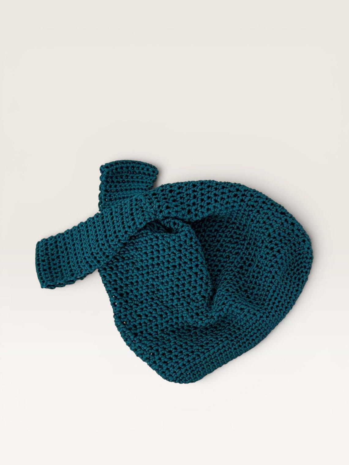 Teal Japanese Knot Bag, side view