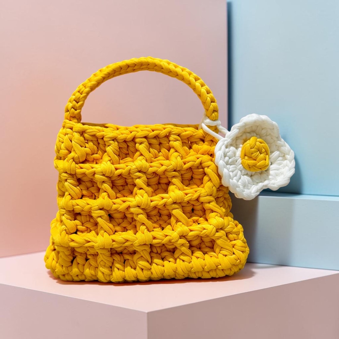 Waffle bag, side view